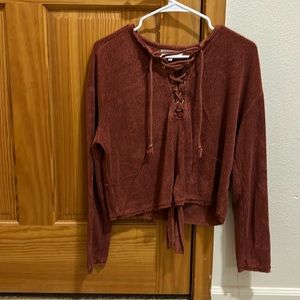 Women’s Medium Red Cropped Sweater